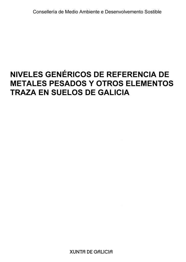 Niveis xenéricos solos Galicia